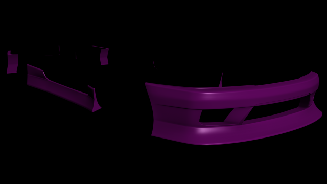 nissan skyline r33 ps duce type 1 body kit aero Modello 3D .c4d .max .obj .3ds .fbx .stl .blend 