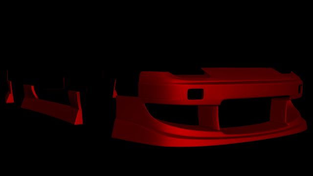nissan 180sx works9 wl body kit aero otsuka-style parts Model 3D .c4d .max .obj .3ds .fbx .stl .blend 