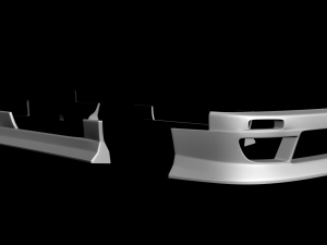 nissan silvia s13 240sx d-max type 3 body kit aero 3D-Modell