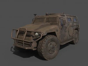 modeling and texturing gaz tiger 3ds max 3D Tutorials