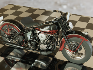 harley-davidson panhead 1948 Modelo 3D