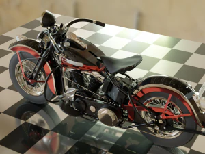 harley-davidson panhead 1948 3D Model