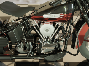 harley-davidson panhead 1948 Modelo 3D