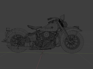 harley-davidson panhead 1948 Modelo 3D