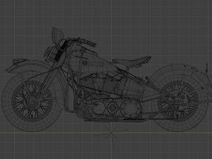 harley-davidson panhead 1948 Modelo 3D