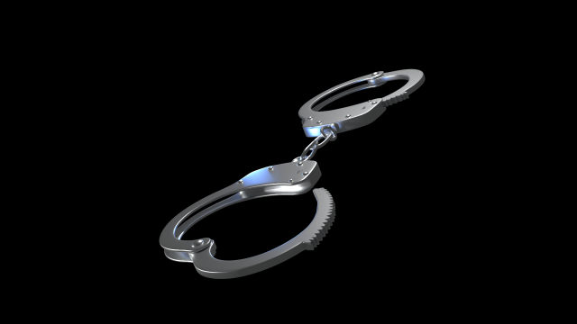 Handcuffs 3D Model .c4d .max .obj .3ds .fbx .stl .blend 