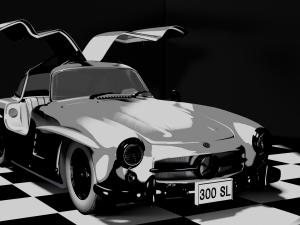 mercedes benz300sl Modelo 3D