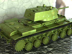 kv-1 Modelo 3D