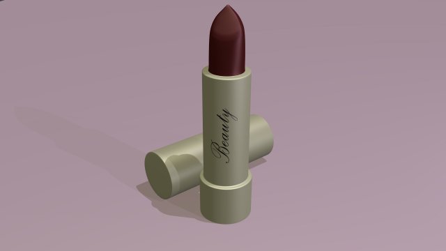 Beauty lipstick Modelo 3D .c4d .max .obj .3ds .fbx .stl .blend 