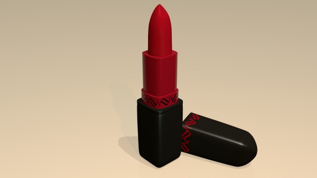 Luxury lipstick Model 3D .c4d .max .obj .3ds .fbx .stl .blend 