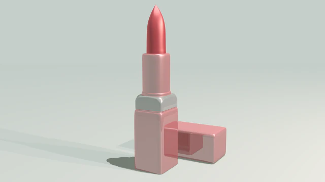 Princess lipstick 3D Model .c4d .max .obj .3ds .fbx .stl .blend 