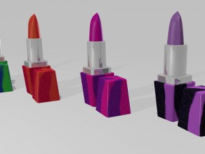 Carnival lipsticks 3D 模型