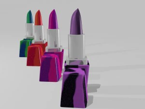 Carnival lipsticks 3D Model