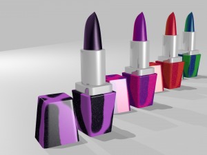 Carnival lipsticks 3D 模型