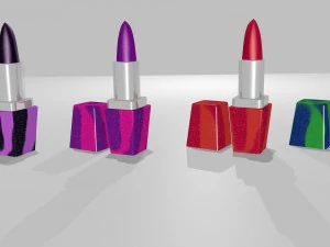 Carnival lipsticks 3D Model