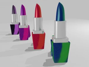 Carnival lipsticks 3D Model
