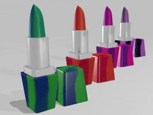 Carnival lipsticks 3D Model