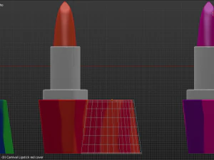 Carnival lipsticks 3D Model