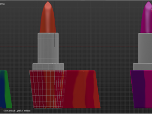 Carnival lipsticks 3D 模型