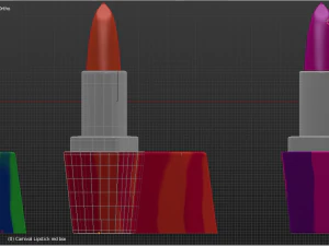 Carnival lipsticks 3D Model