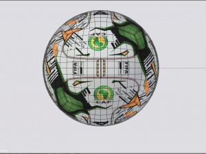 Africa cup 2017 match ball 3D Model
