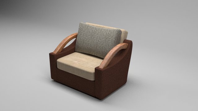 armchair 3Dモデル .c4d .max .obj .3ds .fbx .stl .blend 