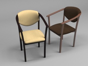 chair 3D मॉडल