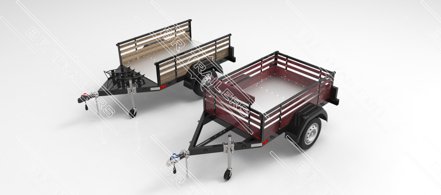 Single Axle Utility Trailer Building Plans - Pdf 3D Model ...