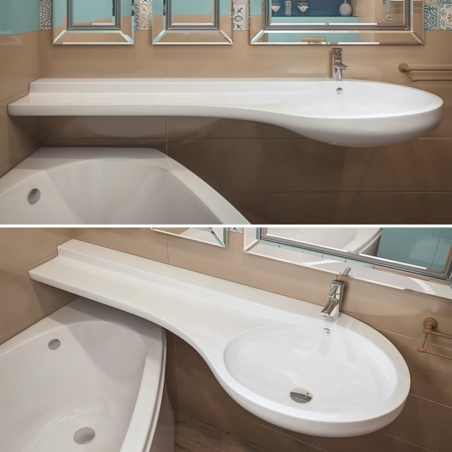 sink bonito 3D 模型 .c4d .max .obj .3ds .fbx .stl .blend 