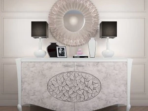 साइडबोर्ड आर्कियोस क्रोनोस K100 सफेद चांदी 3D मॉडल