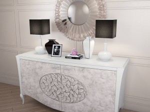 sideboard arkeos kronos k100 white silver Modèle 3D
