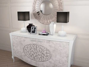 sideboard arkeos kronos k100 white silver 3D Model
