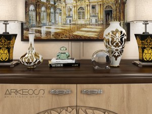 sideboard arkeos kronos k100 noce grano Modèle 3D