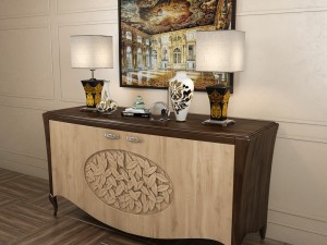 sideboard arkeos kronos k100 noce grano Modèle 3D