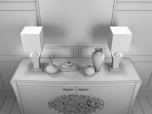 sideboard arkeos kronos k100 noce grano 3D Model