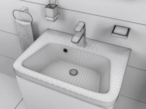 bathroom furniture ravak 10 3D Model