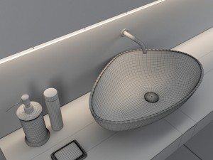 washbasin agape drop Modello 3D