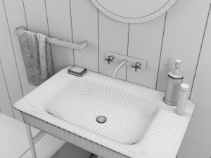 washbasin agape novecento xl 3D Model