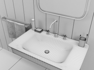 washbasin agape novecento xl 3D Model