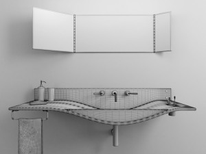 washbasin agape gabbiano 3D मॉडल