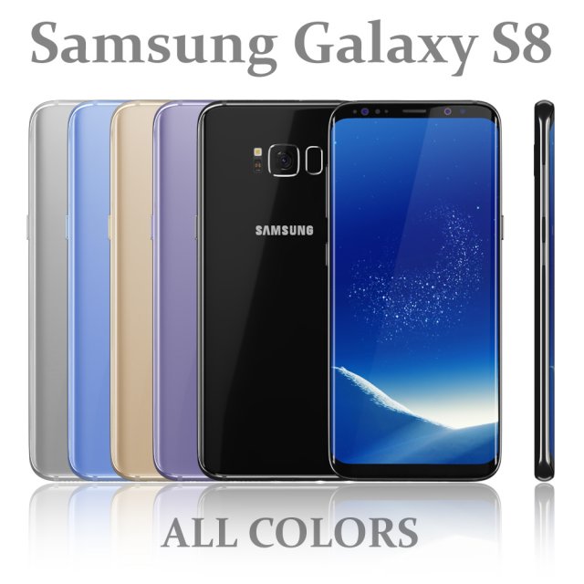 samsung galaxy s8 all colors 3Dモデル .c4d .max .obj .3ds .fbx .stl .blend 