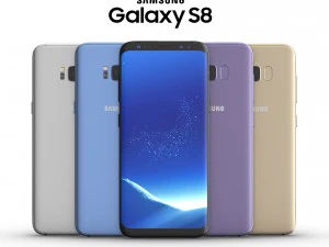 सैमसंग गैलेक्सी एस8 एलिमेंट 3डी और वी-रे के लिए सभी रंग 3D मॉडल