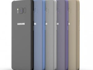 सैमसंग गैलेक्सी एस8 एलिमेंट 3डी और वी-रे के लिए सभी रंग 3D मॉडल