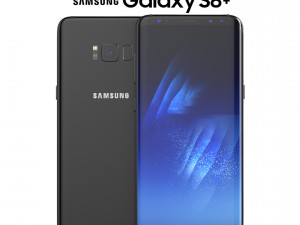 samsung galaxy s8 plus midnight black model Modèle 3D