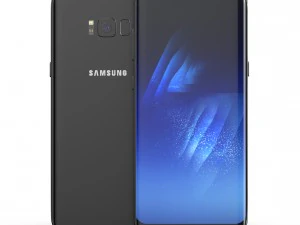 samsung galaxy s8 plus midnight black model 3D Model