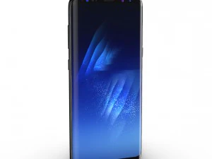 samsung galaxy s8 plus midnight black model 3D Model