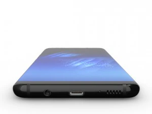 samsung galaxy s8 plus midnight black model 3D Model