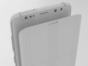 samsung galaxy s8 plus midnight black model 3D Model
