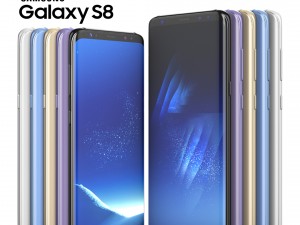 samsung galaxy s8 and s8 plus collection 3D Model