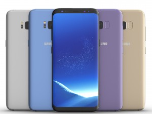 samsung galaxy s8 and s8 plus collection 3D 模型
